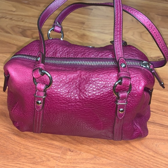 NWT Coach Pebbled Leather Mini Handbag Purse - Picture 5 of 10